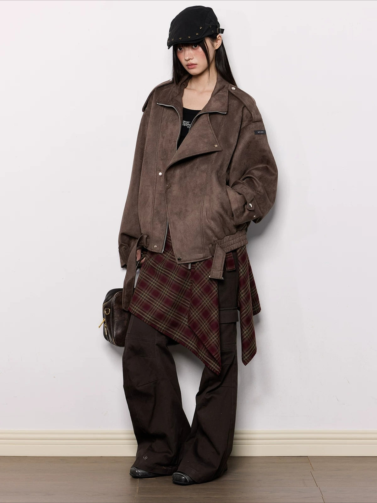 Oversized Faux Suede Jacket