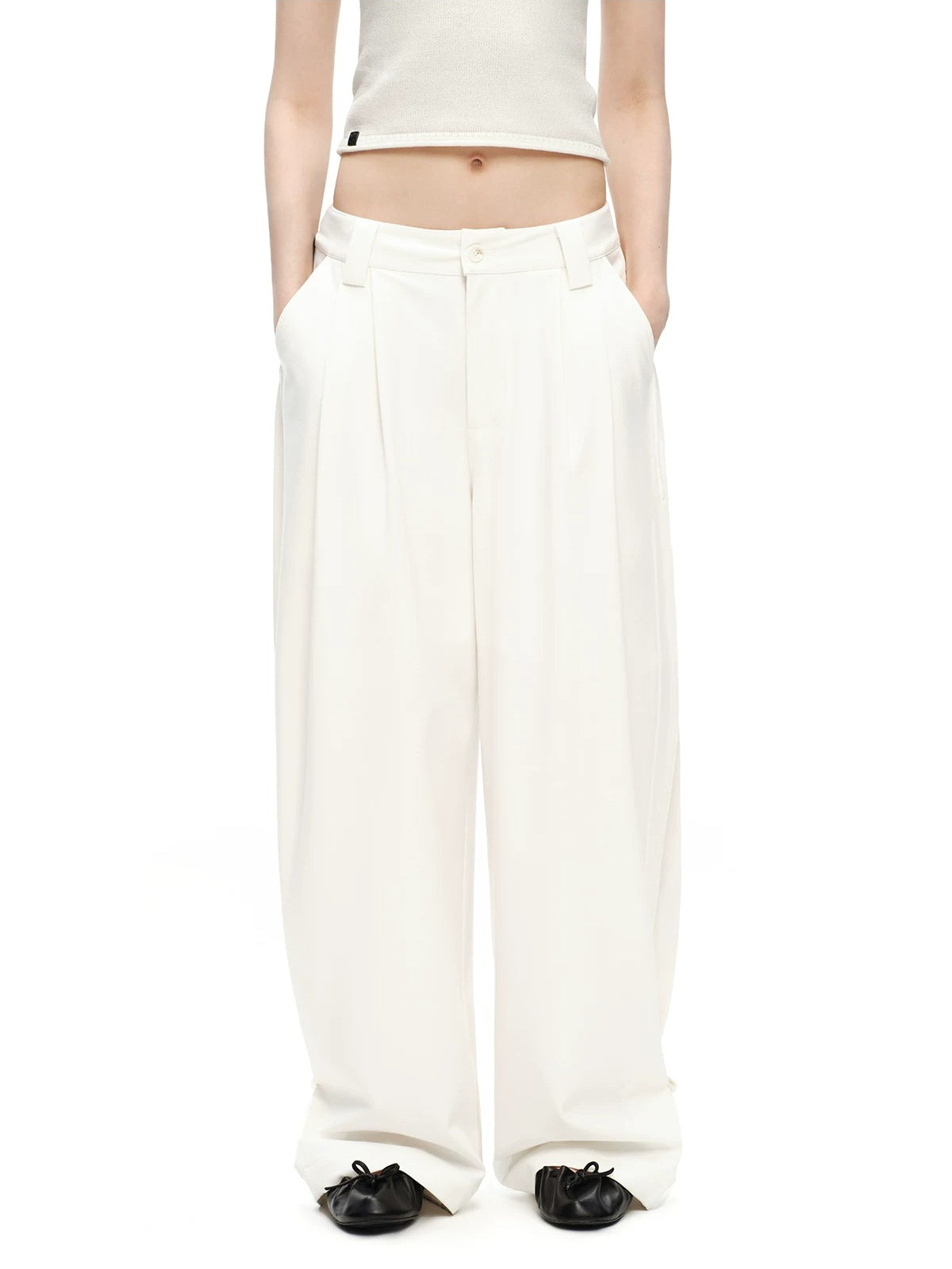 Double Pleated Pants