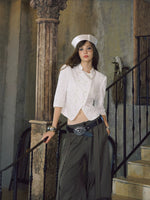Napoleon Lace Cropped Jacket