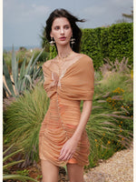Butterfly Mesh Bodycon Dress