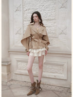Vintage Wool Blend Trench Coat