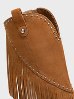 Studded Fringe Cowboy Boots