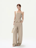 Linen Pleated Set