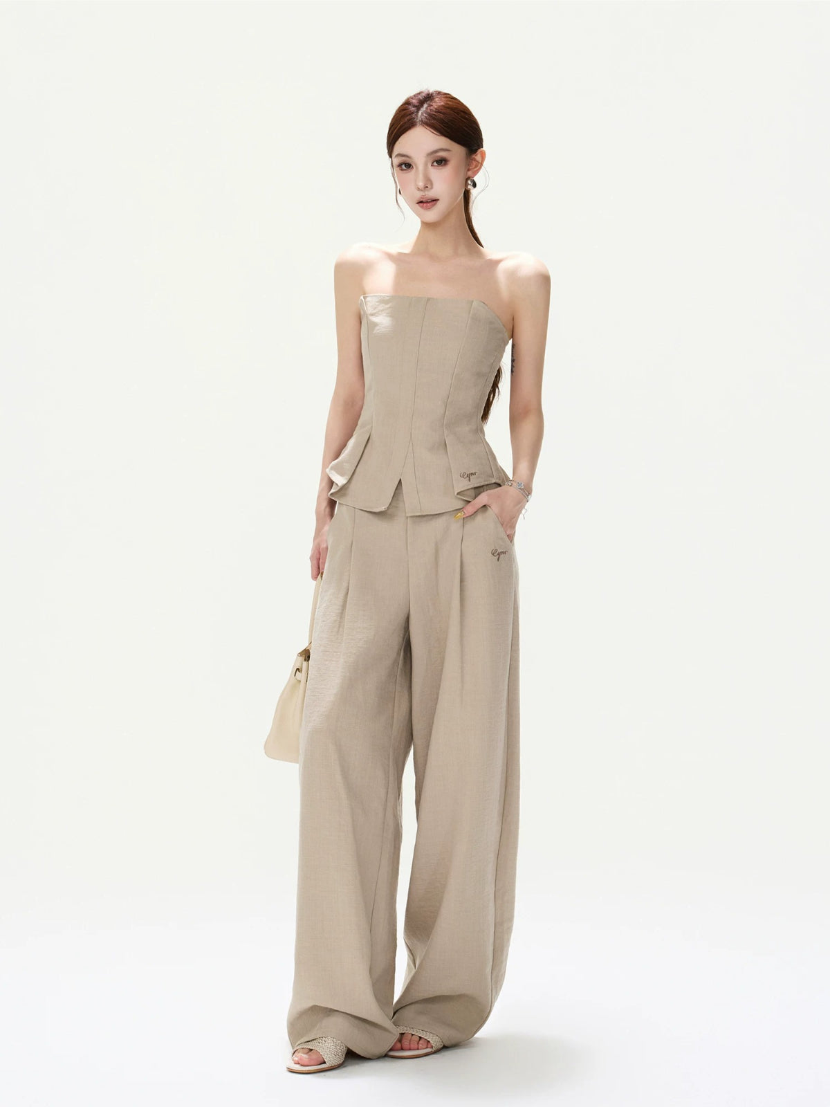 Linen Pleated Set