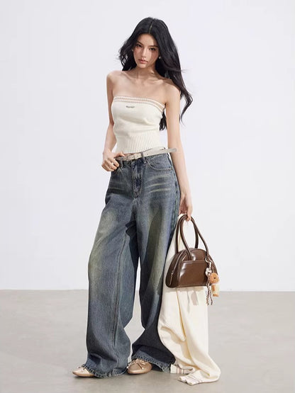 Gray &amp; Beige Color-Block Cardigan Set