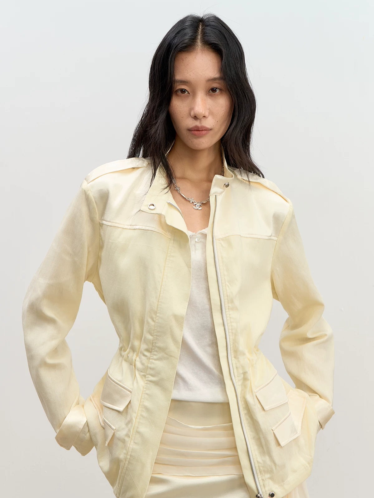 Linen Quilted Jacket