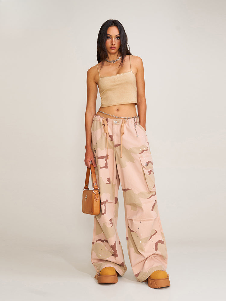 Compass Retro Camo Para Pants Desert Camouflage