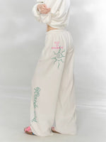 Green & Beige Printed Hoodie Set