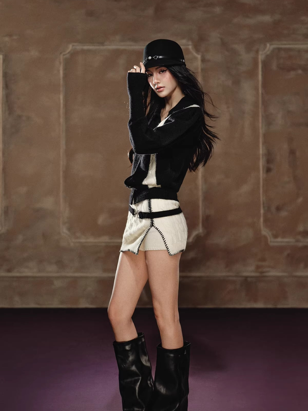 Chanel-style Knit Set
