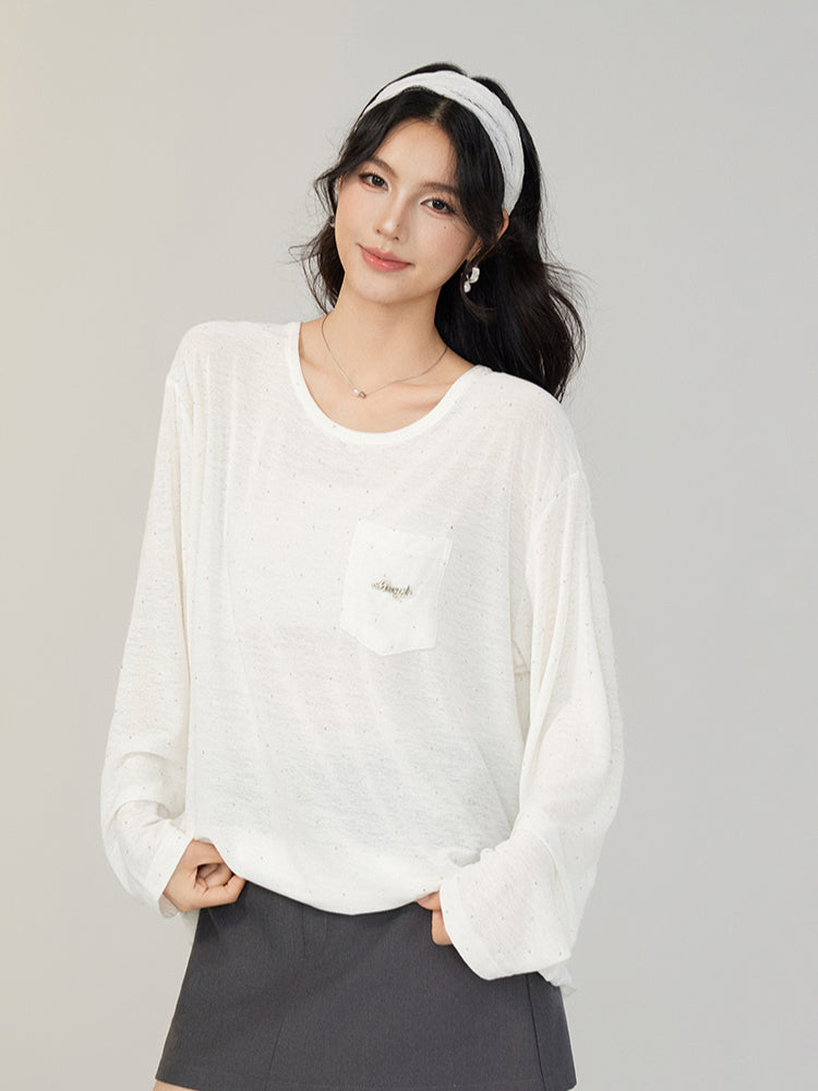 Bowknot Sun-protection T-shirt