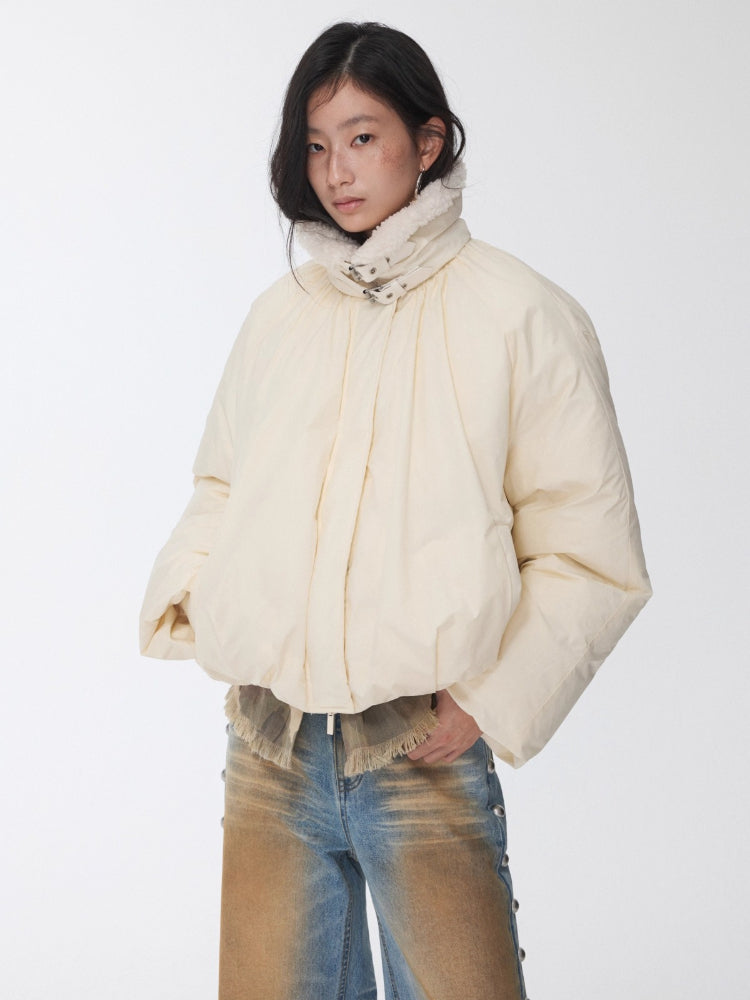 Belted Cocoon Down Jacket