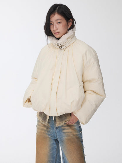 Belted Cocoon Down Jacket