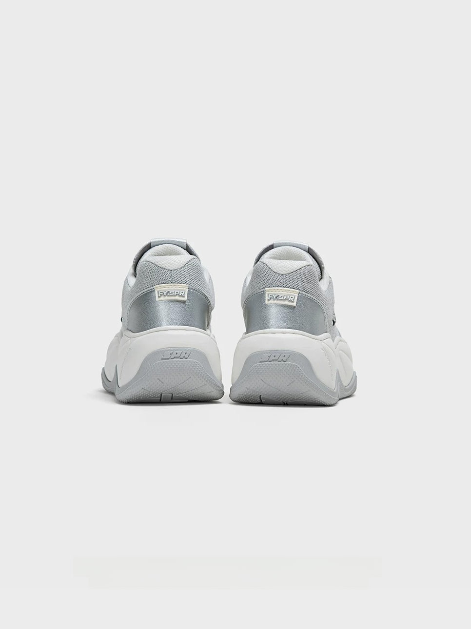 Silver Wave Sneakers