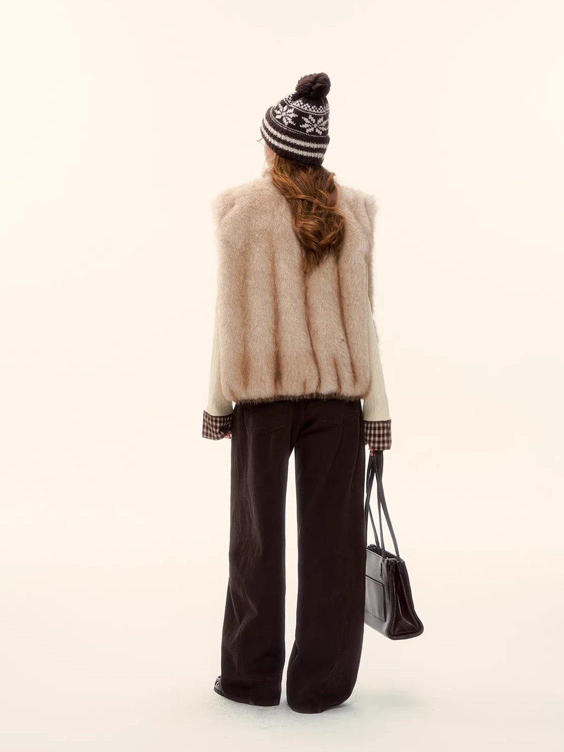 Reversible Eco Fur Wool Vest