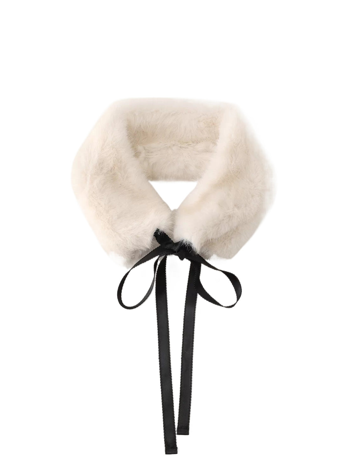 Vintage Bow Faux Fur Collar