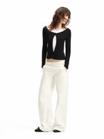 White Straight Leg Jeans