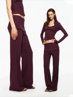 Layered Yoga Pants Set