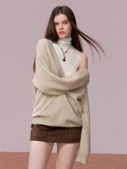 High Neck Sleeveless Knit Top