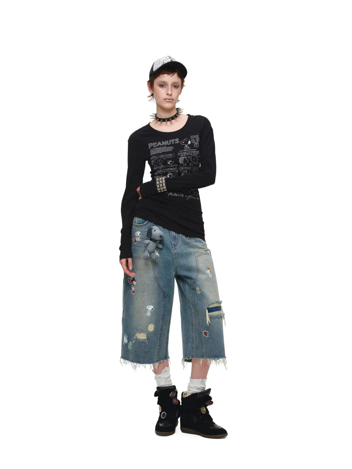 Comic Cutout T-Shirt Dress