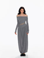 Tencel Wool Lace Waist Knit Dress