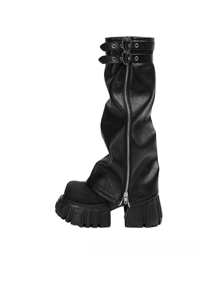 Platform Combat Boots