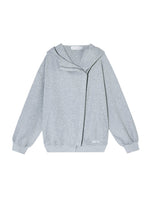 Lapel Zip Hoodie Set