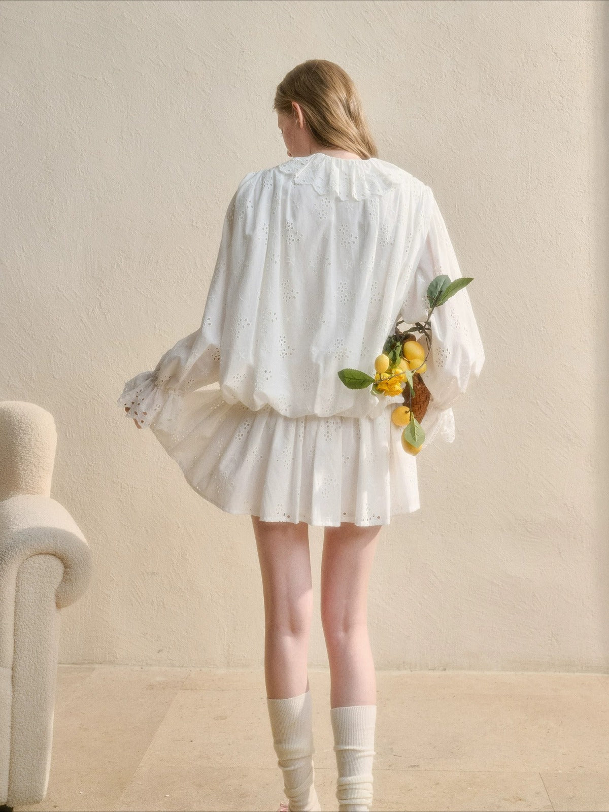 Embroidered Shirt Dress