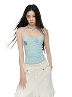 Rhinestone Print Camisole Top
