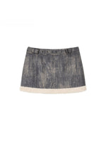 Sherpa Trimmed Jacket & Skirt Set