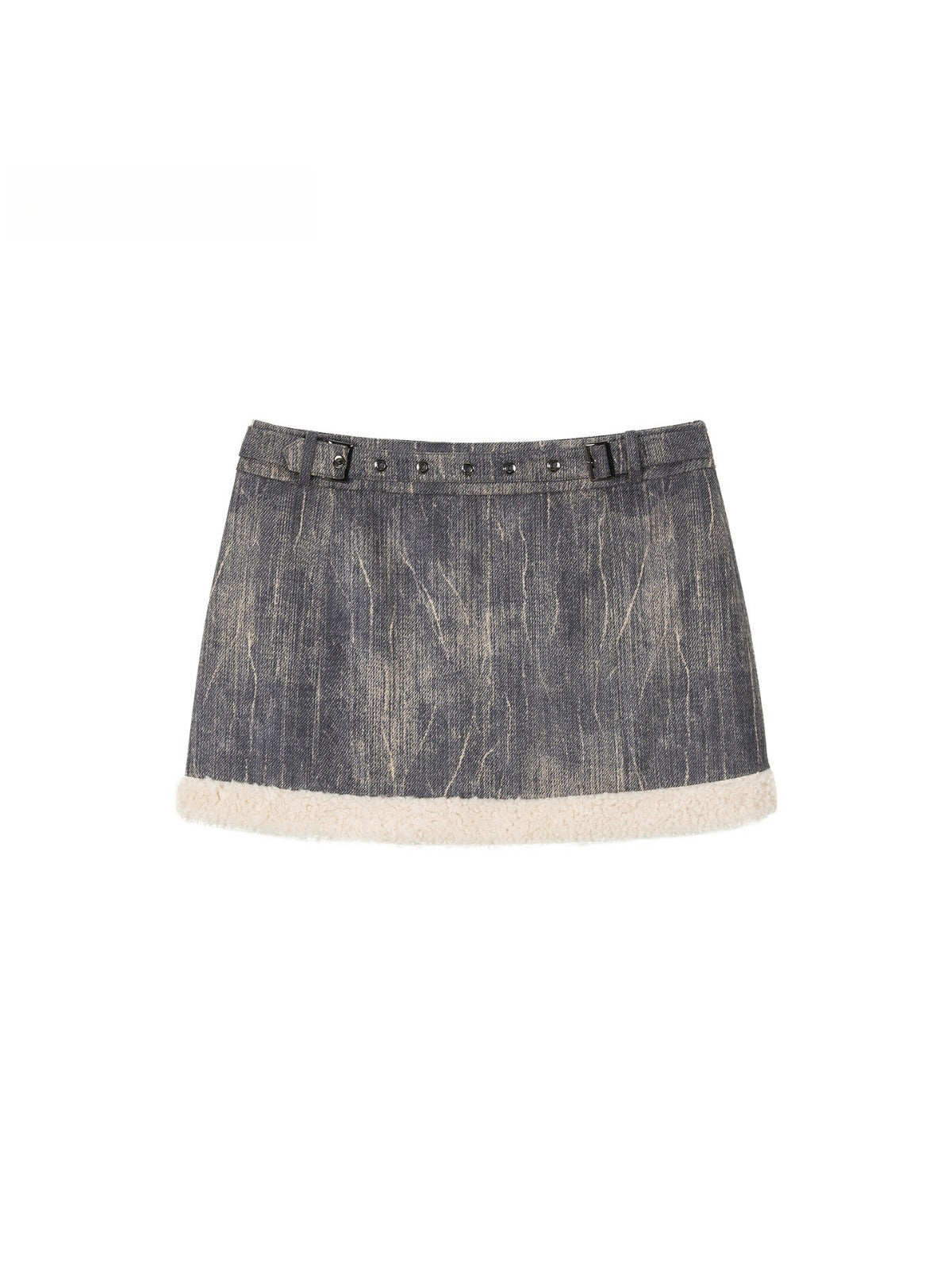 Sherpa Trimmed Jacket &amp; Skirt Set