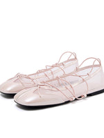 Sheepskin Microfiber Mesh Strap Mary Jane Flats