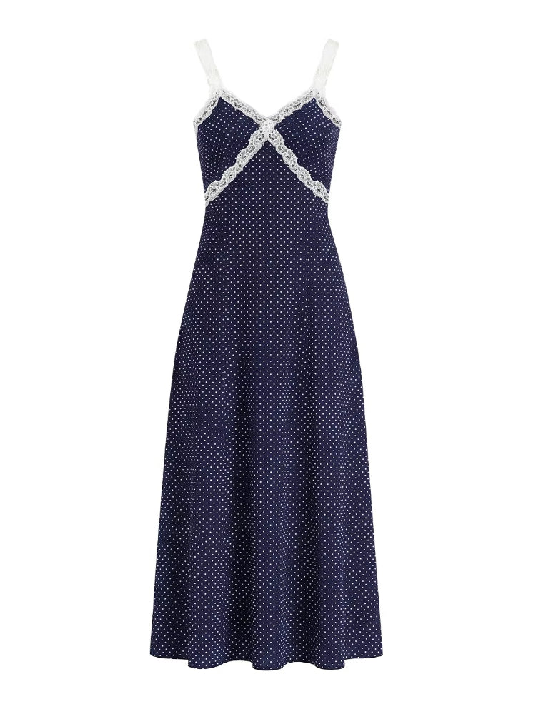 Polka Dot Lace Dress Set