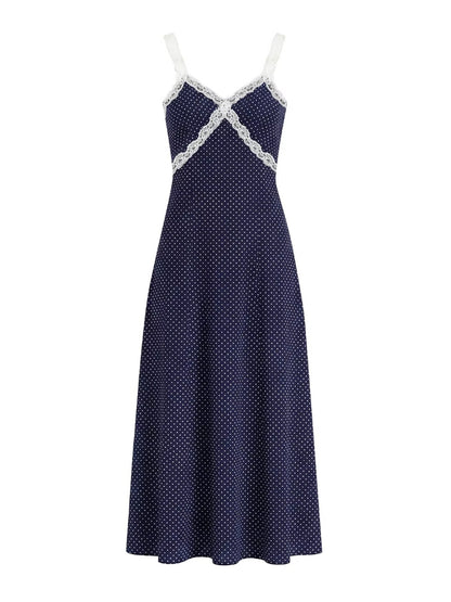 Polka Dot Lace Dress Set