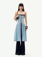 Vintage Raw Denim Slim Flare Jeans