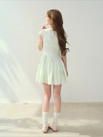 Green & Brown "Seaside Reading" Dress