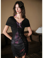Butterfly Mesh Bodycon Dress