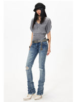 Batwing Sleeve V-Neck Tee