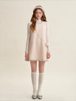 Sequin Tweed Pinafore Dress