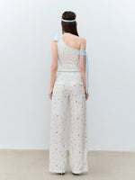 Printed One-Shoulder Top