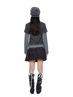 Polka Dot Striped Layered Top