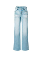 Washed Straight Jeans