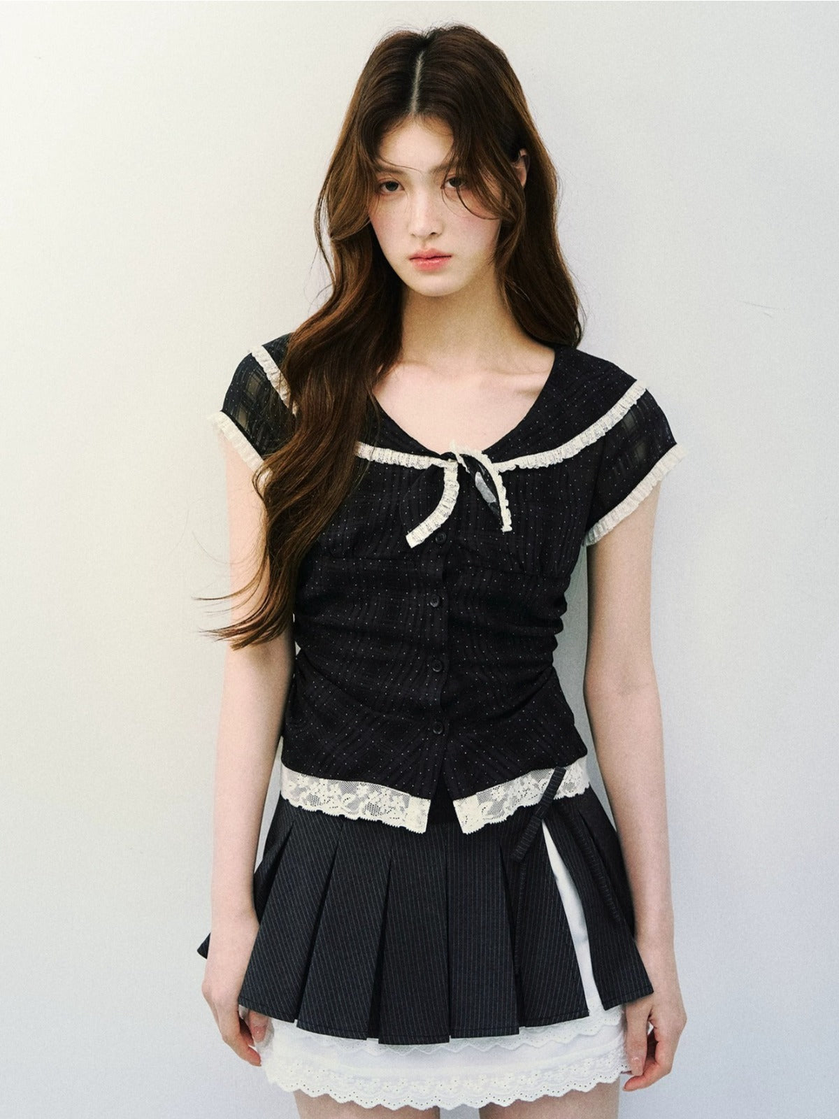Polka Dot Sailor Blouse