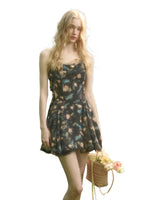 French Lace Bow Little Black Dress
