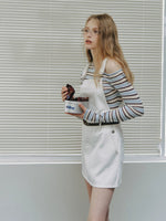 Lyocell Stripe Knit Top