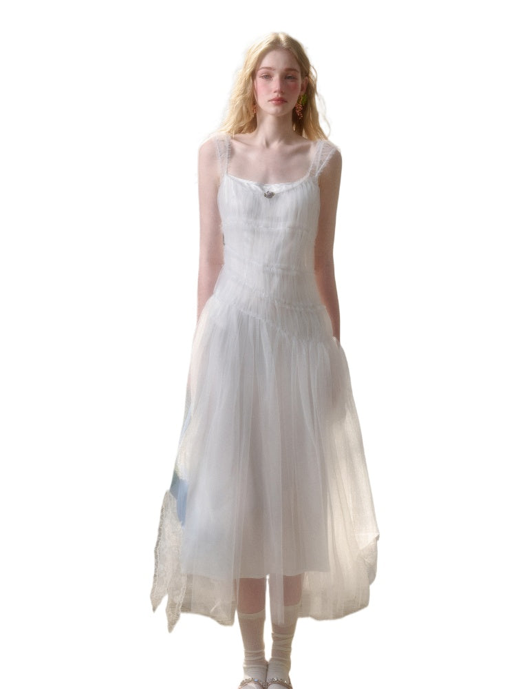 100% Soft Fluffy Tulle Long Dress