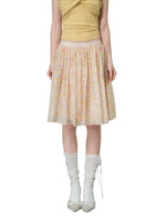 Floral Tencel A-Line Skirt