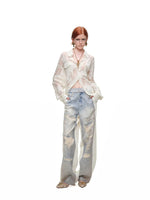 Lace Belted Sheer Shirt