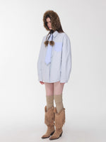 Over-the-Knee Wool Blend Ribbed Warm Leg Socks
