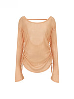 Sheer Knit Cover Top