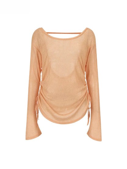 Sheer Knit Cover Top